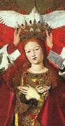 CHARONTON, Enguerrand The Coronation of the Virgin, detail: the Virgin jkh oil painting